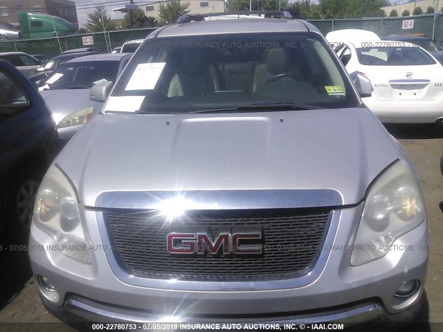 1GKER23D69J148140 - 2009 GMC ACADIA SLT-1 SILVER photo 6