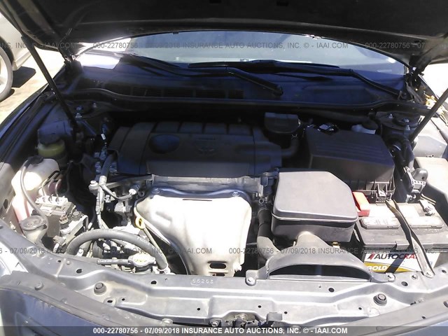 4T1BF3EK7BU682756 - 2011 TOYOTA CAMRY SE/LE/XLE GRAY photo 10