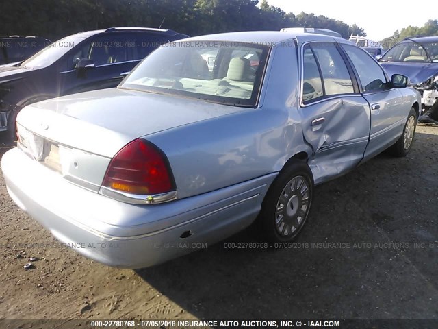 2FAFP73W93X152918 - 2003 FORD CROWN VICTORIA  Light Blue photo 4