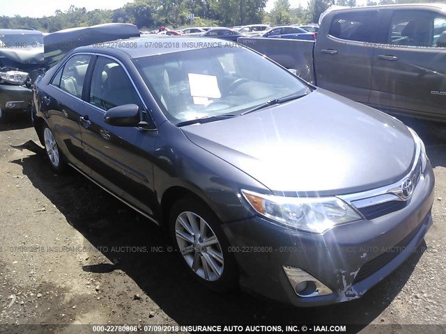 4T1BK1FK4EU025612 - 2014 TOYOTA CAMRY SE/XLE Pewter photo 1