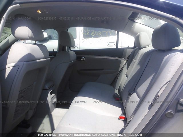 1G8ZS57B08F264019 - 2008 SATURN AURA XE BLUE photo 8