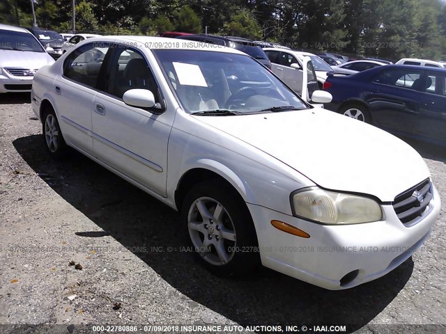 JN1CA31DXYT729505 - 2000 NISSAN MAXIMA GLE/GXE/SE WHITE photo 1