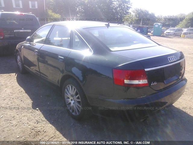 WAUDH74F47N088918 - 2007 AUDI A6 3.2 QUATTRO GREEN photo 3