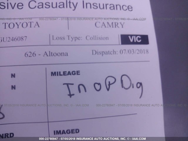 4T1BF1FKXGU246087 - 2016 TOYOTA CAMRY LE/XLE/SE/XSE GRAY photo 7