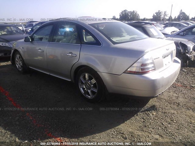 1FAHP25W18G187605 - 2008 FORD TAURUS LIMITED SILVER photo 3