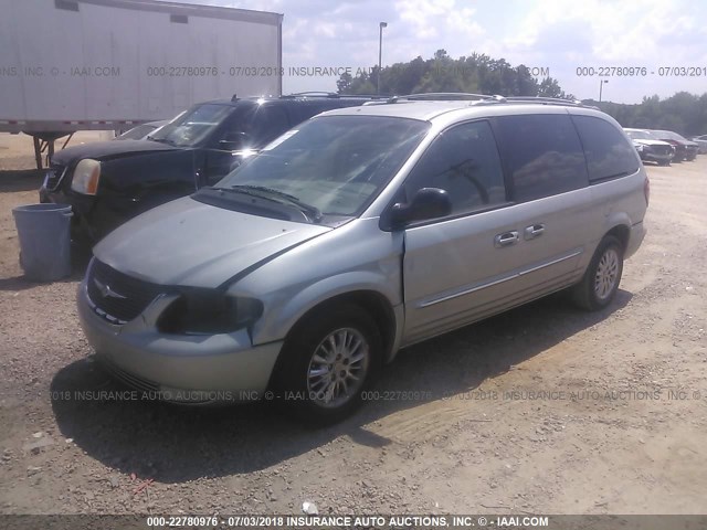 2C8GP64L23R109862 - 2003 CHRYSLER TOWN & COUNTRY LIMITED GRAY photo 2