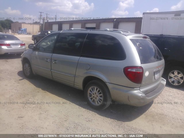 2C8GP64L23R109862 - 2003 CHRYSLER TOWN & COUNTRY LIMITED GRAY photo 3
