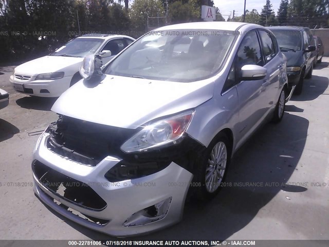 1FADP5BU6FL103009 - 2015 FORD C-MAX SEL SILVER photo 2