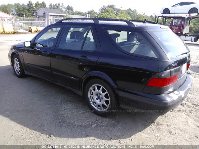 YS3ED58E813043887 - 2001 SAAB 9-5 BLACK photo 3