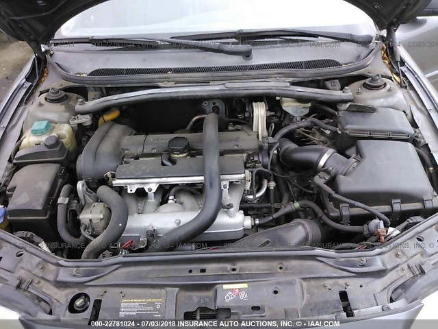 YV1RS592872635432 - 2007 VOLVO S60 2.5T GRAY photo 10