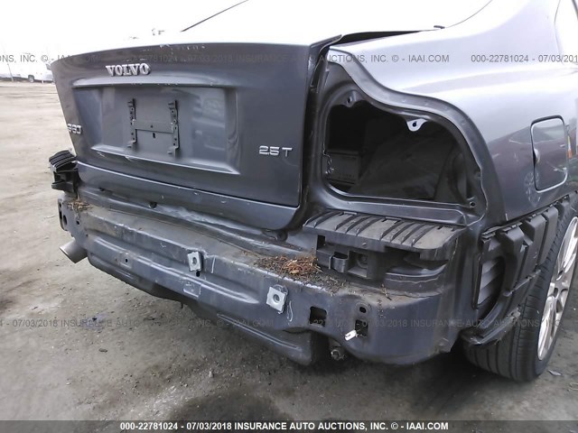 YV1RS592872635432 - 2007 VOLVO S60 2.5T GRAY photo 6