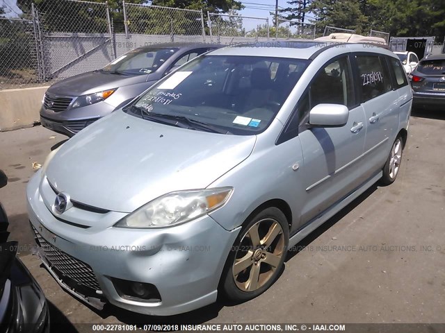 JM1CR29L560130179 - 2006 MAZDA 5 GREEN photo 2