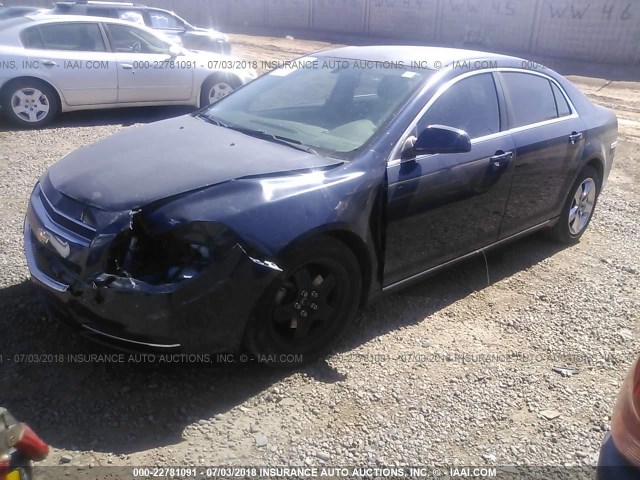 1G1ZC5EB8A4158966 - 2010 CHEVROLET MALIBU 1LT 蓝色 照片 2