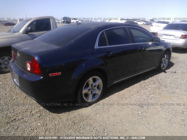 1G1ZC5EB8A4158966 - 2010 CHEVROLET MALIBU 1LT 蓝色 照片 4