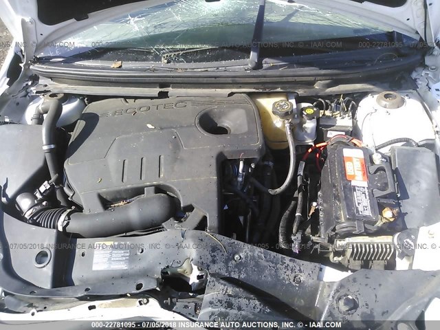 1G1ZA5E04CF394705 - 2012 CHEVROLET MALIBU LS თეთრი ფოტო 10