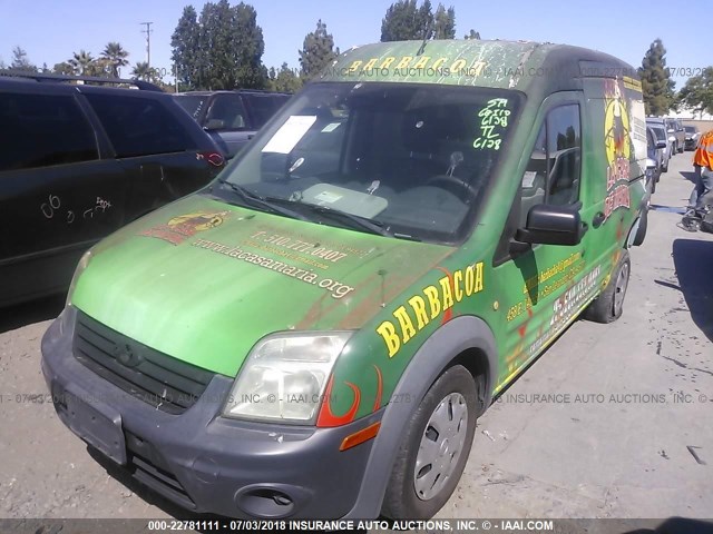 NM0LS7AN6DT134622 - 2013 FORD TRANSIT CONNECT XL GREEN photo 2