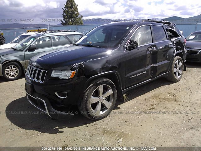 1C4RJFBG5FC712335 - 2015 JEEP GRAND CHEROKEE LIMITED BLACK photo 2