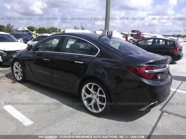 2G4GT5GX7E9226213 - 2014 BUICK REGAL GS 黑色 照片 3