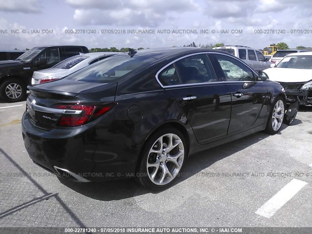 2G4GT5GX7E9226213 - 2014 BUICK REGAL GS 黑色 照片 4