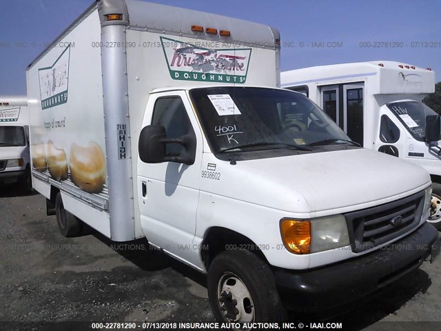 1FDSE35L47DA15310 - 2007 FORD ECONOLINE E350 SUPER DUTY CTWAY VAN WHITE photo 1