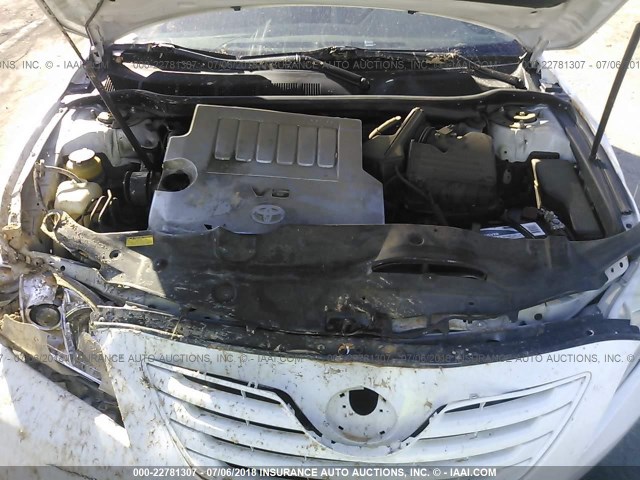 4T1BK46K07U503920 - 2007 TOYOTA CAMRY NEW GENERAT LE/XLE/SE WHITE photo 10