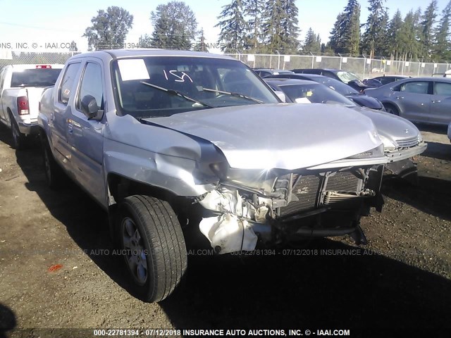 2HJYK16567H506391 - 2007 HONDA RIDGELINE RTL SILVER photo 1