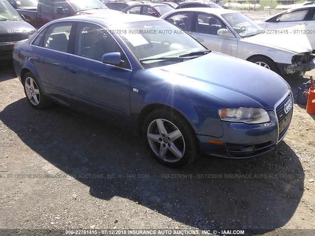 WAUDF68E85A444972 - 2005 AUDI A4 2.0T QUATTRO BLUE photo 1