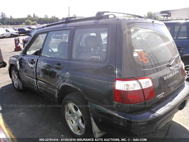 JF1SF65672H740016 - 2002 SUBARU FORESTER S 黑色 照片 3