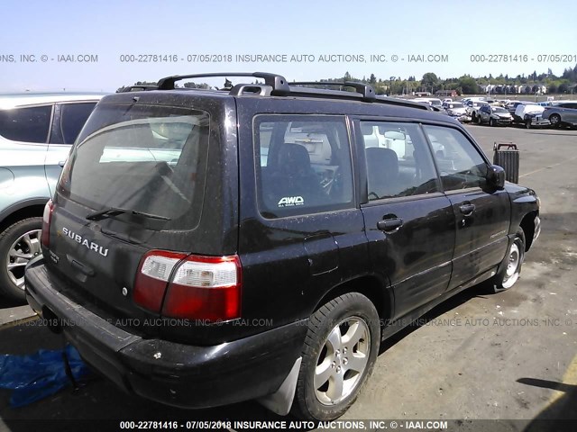 JF1SF65672H740016 - 2002 SUBARU FORESTER S 黑色 照片 4