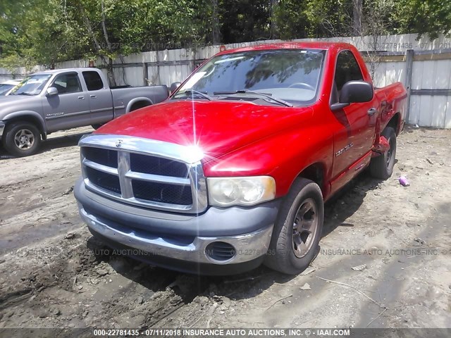 1D7HA16K45J646471 - 2005 DODGE RAM 1500 ST RED photo 2