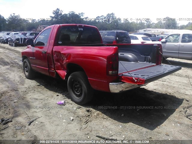 1D7HA16K45J646471 - 2005 DODGE RAM 1500 ST RED photo 3