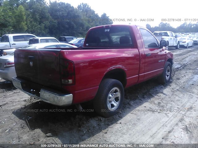 1D7HA16K45J646471 - 2005 DODGE RAM 1500 ST RED photo 4