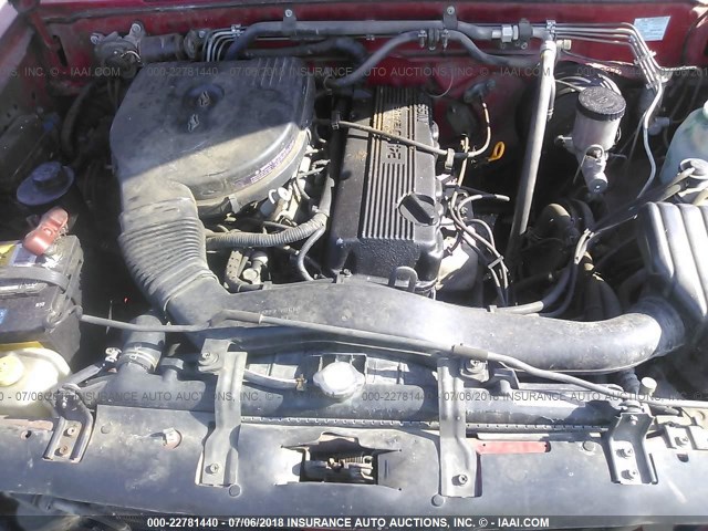 1N6SD11S6RC332326 - 1994 NISSAN TRUCK XE RED photo 10