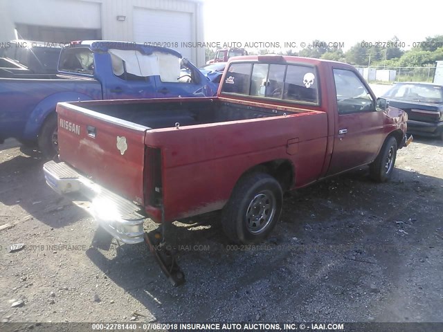 1N6SD11S6RC332326 - 1994 NISSAN TRUCK XE RED photo 4