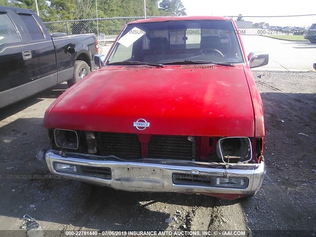 1N6SD11S6RC332326 - 1994 NISSAN TRUCK XE RED photo 6