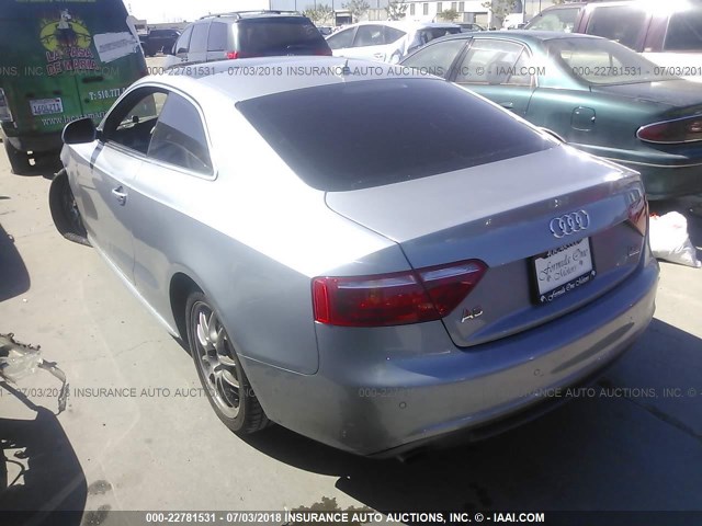 WAUDK78T59A030795 - 2009 AUDI A5 QUATTRO SILVER photo 3