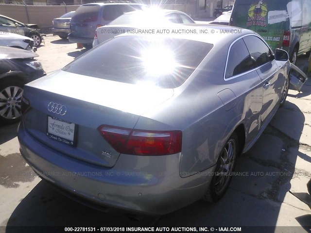 WAUDK78T59A030795 - 2009 AUDI A5 QUATTRO SILVER photo 4