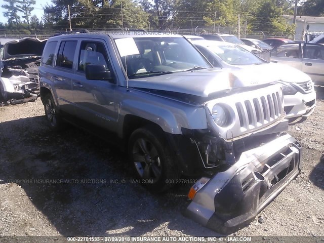 1C4NJPFA0FD157377 - 2015 JEEP PATRIOT LATITUDE GRAY photo 1