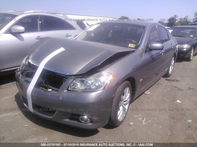 JNKCY01E69M801584 - 2009 INFINITI M35 SPORT GRAY photo 2