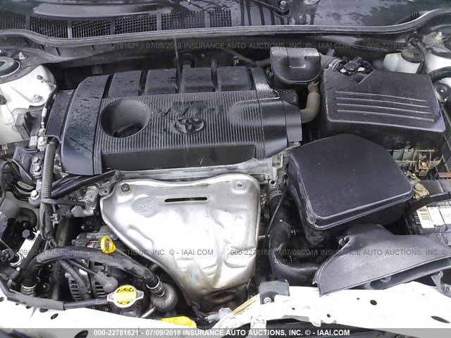 4T1BF3EK7BU635050 - 2011 TOYOTA CAMRY SE/LE/XLE WHITE photo 10