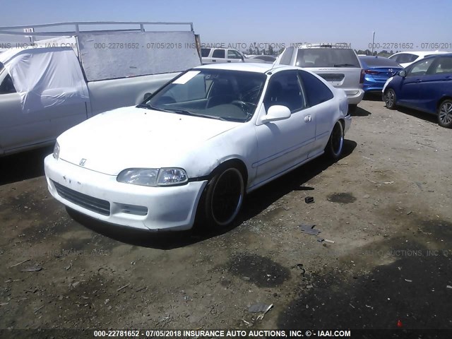 2HGEJ2127SH536460 - 1995 HONDA CIVIC DX WHITE photo 2