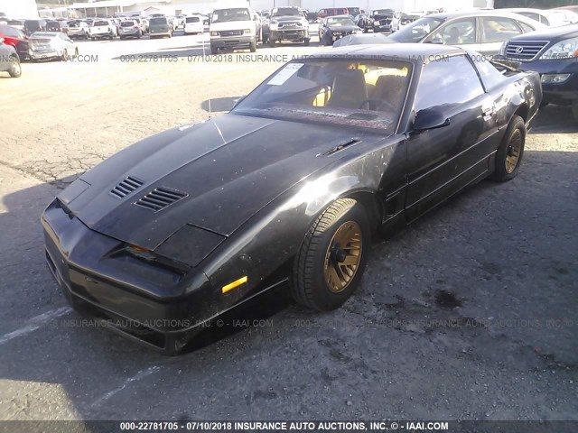 1G2FW87H0GL211635 - 1986 PONTIAC FIREBIRD TRANS AM BLACK photo 2