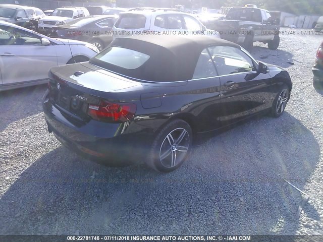 WBA2M9C34HV717567 - 2017 BMW 230XI BLACK photo 4
