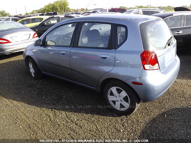 KL1TD66656B573867 - 2006 CHEVROLET AVEO LS BLUE photo 3