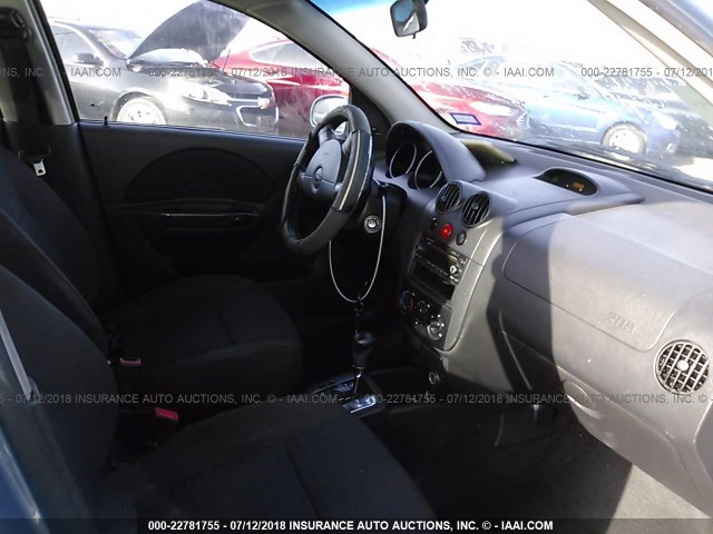 KL1TD66656B573867 - 2006 CHEVROLET AVEO LS BLUE photo 5