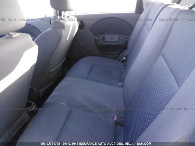 KL1TD66656B573867 - 2006 CHEVROLET AVEO LS BLUE photo 8