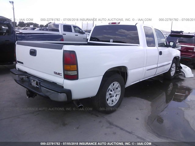 1GTEC19TX5Z274406 - 2005 GMC NEW SIERRA C1500 WHITE photo 4