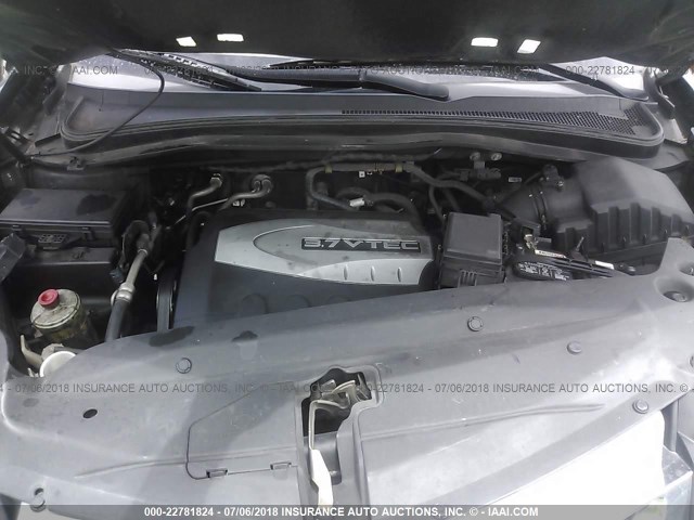 2HNYD28368H518312 - 2008 ACURA MDX TECHNOLOGY BLACK photo 10