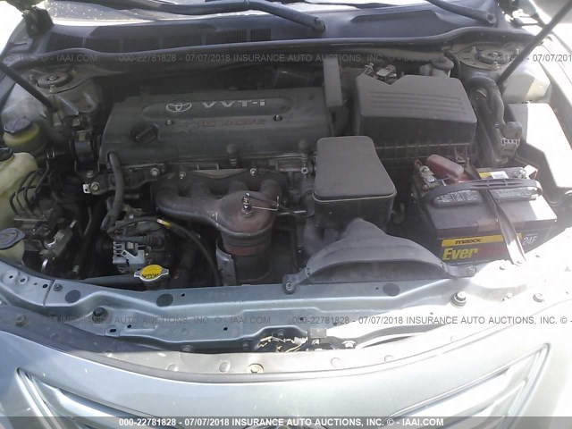 4T4BE46K49R067816 - 2009 TOYOTA CAMRY SE/LE/XLE GREEN photo 10