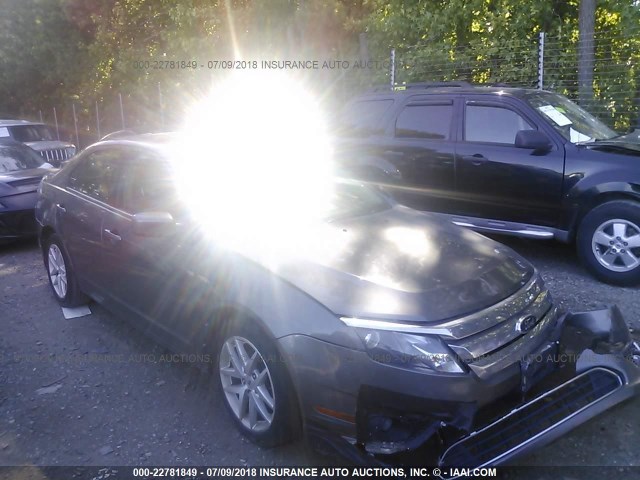 3FAHP0JG7CR328195 - 2012 FORD FUSION SEL GRAY photo 1